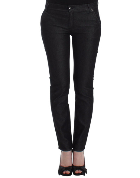 Ermanno Scervino Black Slim Jeans Denim Pants Skinny Leg Stretch Ermanno Scervino Black Slim Jeans Denim Pants Skinny Leg Stretch