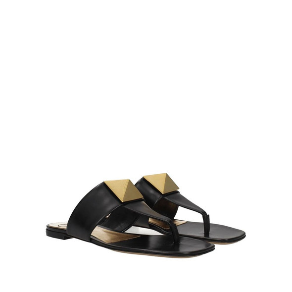 Valentino Garavani One Stud Leather Thong Sandals Valentino Garavani One Stud Leather Thong Sandals