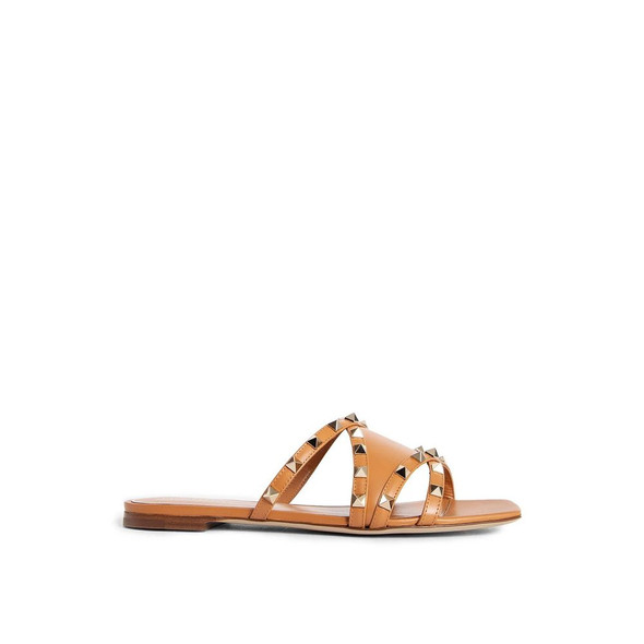 Rockstud Leather Flat Sandals Rockstud Leather Flat Sandals