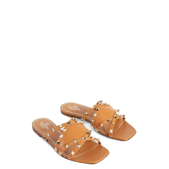 Rockstud Leather Flat Sandals Rockstud Leather Flat Sandals