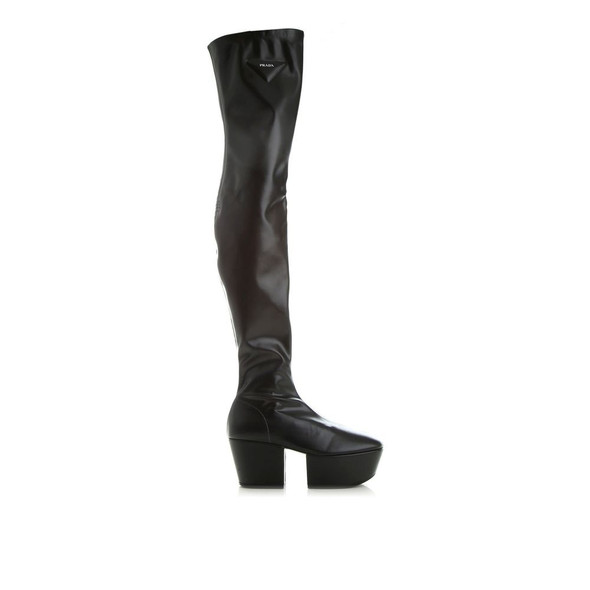 Prada Leather Platform Boots Prada Leather Platform Boots