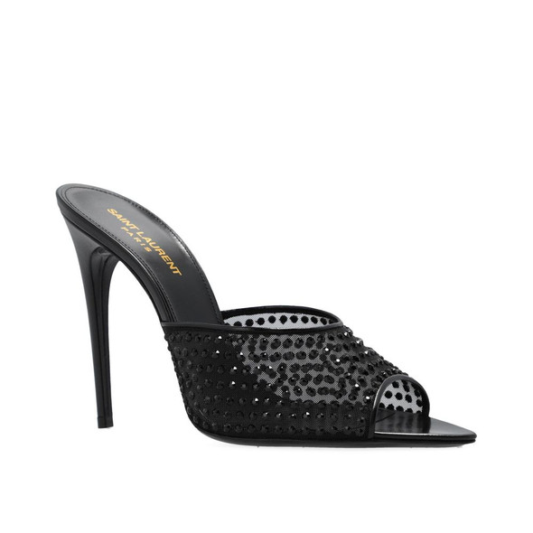 Saint Laurent Blonde Mules Saint Laurent Blonde Mules