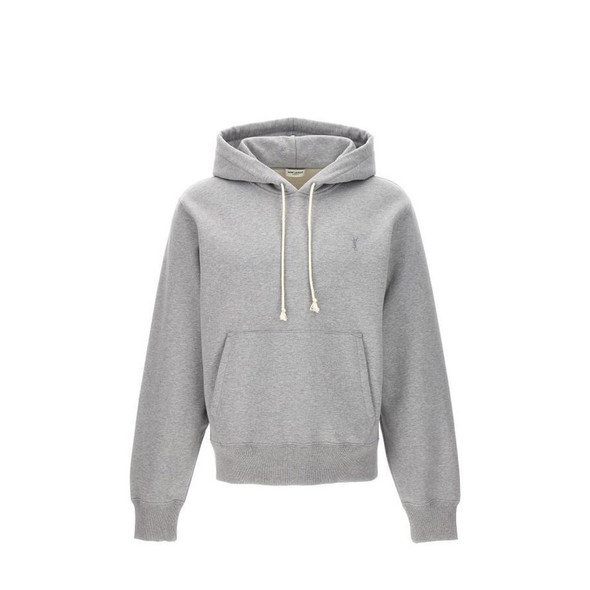 Saint Laurent Hooded Cotton Sweatshirt SA-8735564038356 Saint Laurent Hooded Cotton Sweatshirt SA-8735564038356