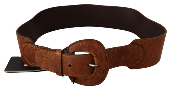 Brown Leather Fashion Waist Buckle Belt Brown Leather Fashion Waist Buckle Belt