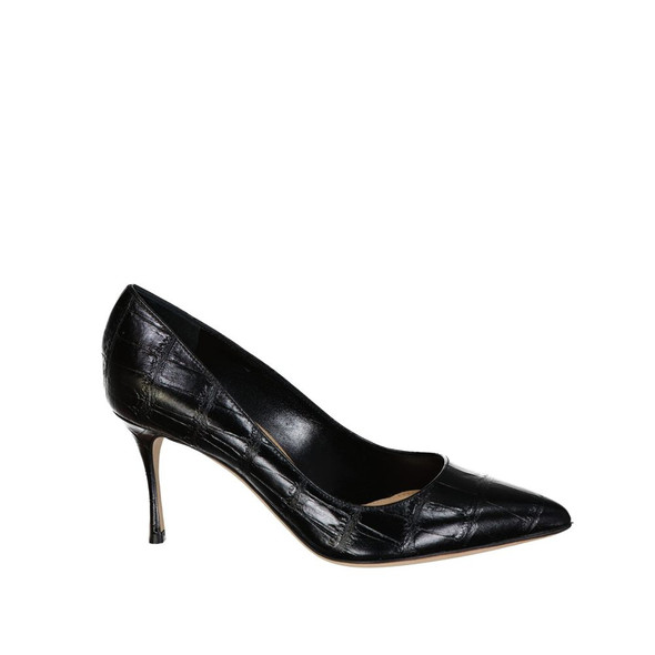Godiva 075 Croc-Effect Leather Pumps Godiva 075 Croc-Effect Leather Pumps