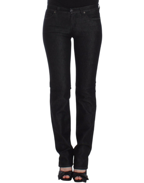 Ermanno Scervino Black Slim Jeans Denim Pants Skinny Leg Stretch SIG12452 Ermanno Scervino Black Slim Jeans Denim Pants Skinny Leg Stretch SIG12452