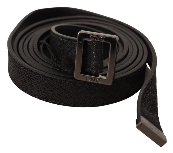 Black Leather Metal Buckle Waist Belt Black Leather Metal Buckle Waist Belt