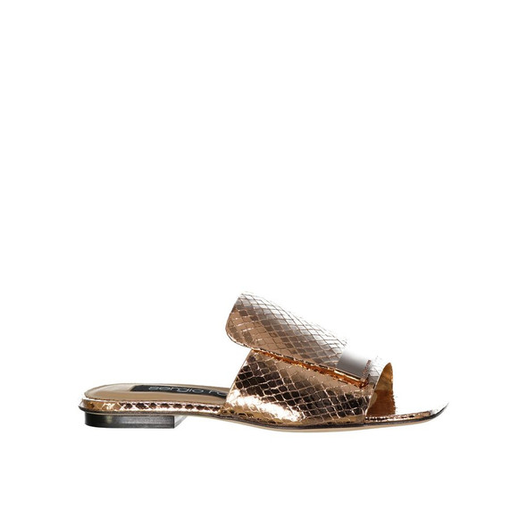 Sergio Rossi Leather Flat Sandals Sergio Rossi Leather Flat Sandals
