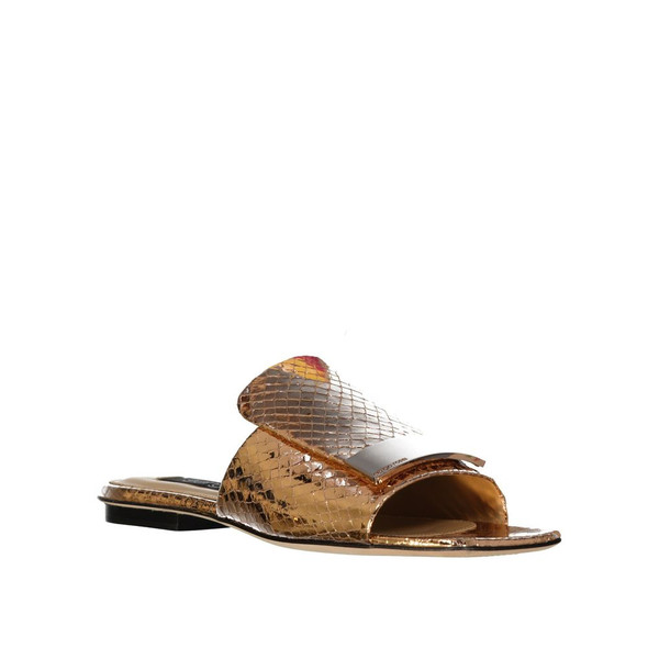 Sergio Rossi Leather Flat Sandals Sergio Rossi Leather Flat Sandals