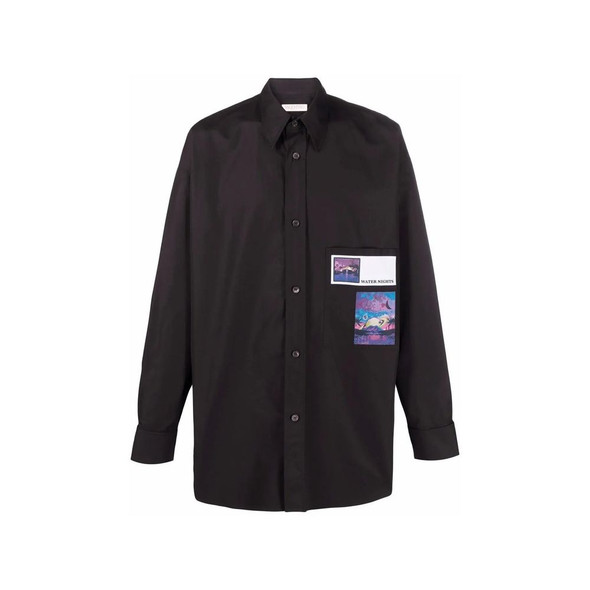 Valentino Garavani Water Nights Patches Shirt Valentino Garavani Water Nights Patches Shirt