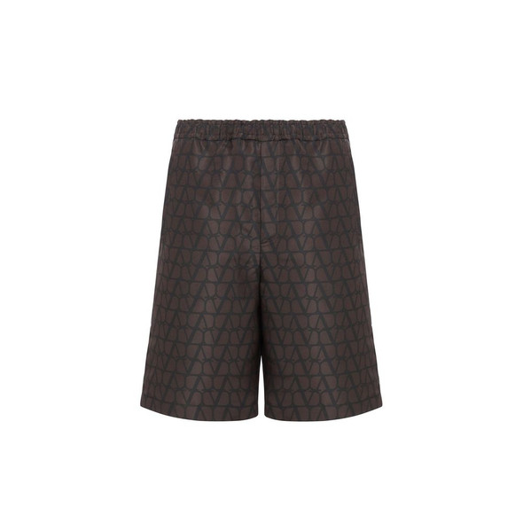 Valentino Logo Silk Shorts Valentino Logo Silk Shorts