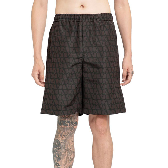Valentino Logo Silk Shorts Valentino Logo Silk Shorts