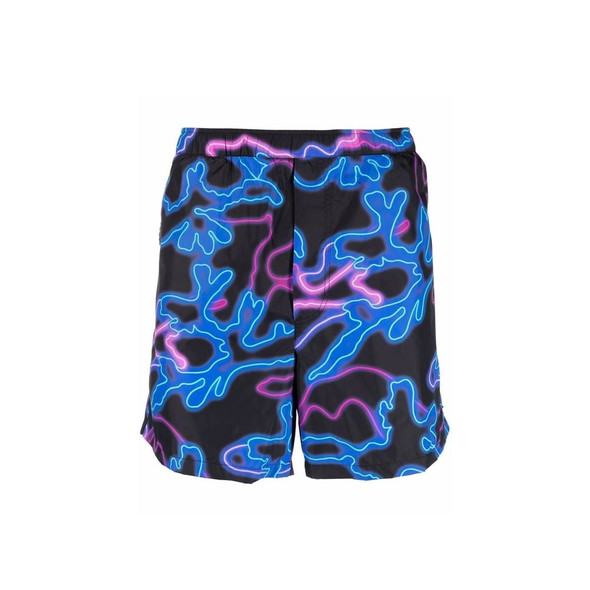 Valentino Neon-Print Swim Shorts Valentino Neon-Print Swim Shorts