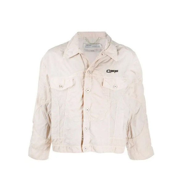 Off-White Logo Windbreaker Bomber Jacket Off-White Logo Windbreaker Bomber Jacket