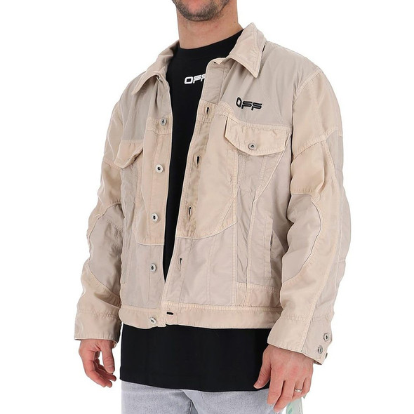 Off-White Logo Windbreaker Bomber Jacket Off-White Logo Windbreaker Bomber Jacket