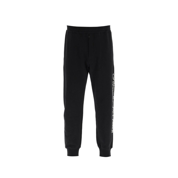 Alexander McQueen Logo Cotton Pants Alexander McQueen Logo Cotton Pants