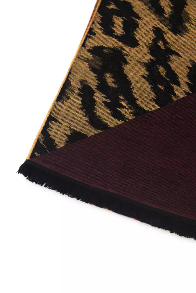 Cavalli Class Brown Wool Men Scarf CA-22208 Cavalli Class Brown Wool Men Scarf CA-22208