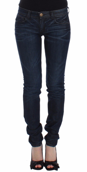 Ermanno Scervino Blue Slim Jeans Denim Pants Skinny Leg Stretch SIG12473 Ermanno Scervino Blue Slim Jeans Denim Pants Skinny Leg Stretch SIG12473
