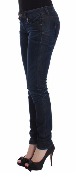 Ermanno Scervino Blue Slim Jeans Denim Pants Skinny Leg Stretch SIG12473 Ermanno Scervino Blue Slim Jeans Denim Pants Skinny Leg Stretch SIG12473