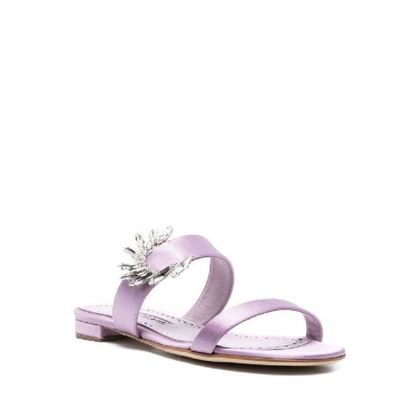 Manolo Blahnik Chivela 010 Flat Sandals Manolo Blahnik Chivela 010 Flat Sandals