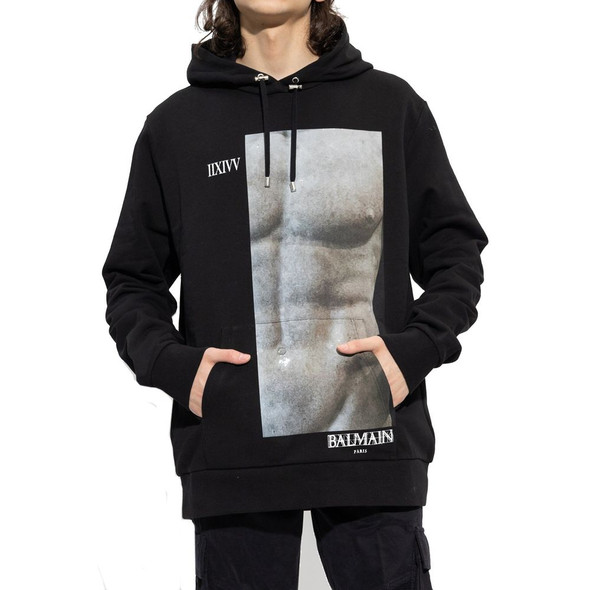 Balmain Cotton Hoodie Sweatshirt Balmain Cotton Hoodie Sweatshirt