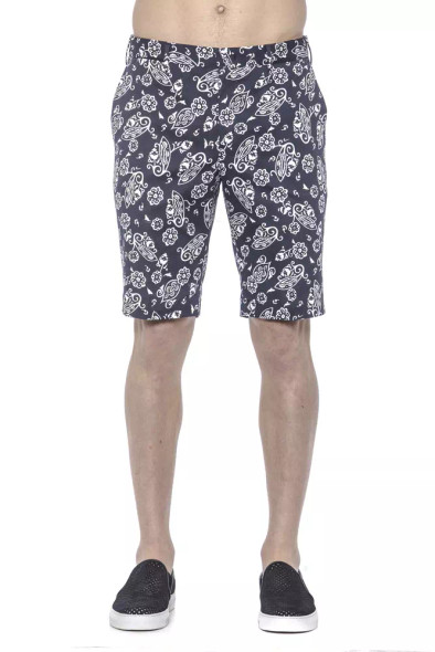 Blue Cotton Men Bermuda Short Blue Cotton Men Bermuda Short