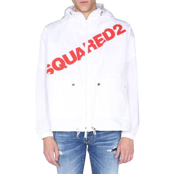 Dsquared² Logo Hooded Windbreaker DS-8736376062164 Dsquared² Logo Hooded Windbreaker DS-8736376062164