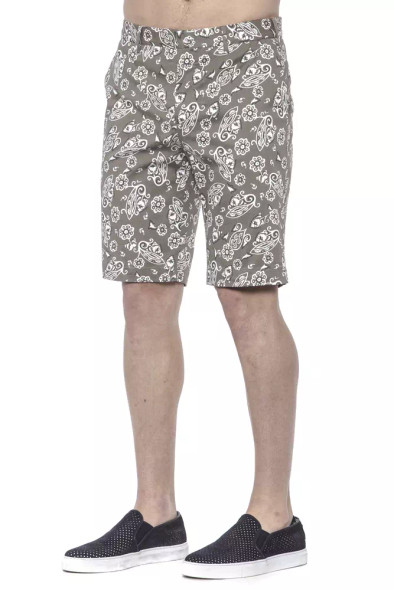 Green Cotton Men's Bermuda Short Green Cotton Men's Bermuda Short