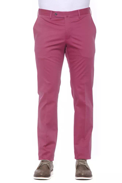 PT Torino Fuchsia Cotton Men Trouser PT Torino Fuchsia Cotton Men Trouser