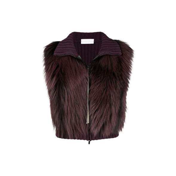 Fox Fur Knitted Vest Jacket Fox Fur Knitted Vest Jacket