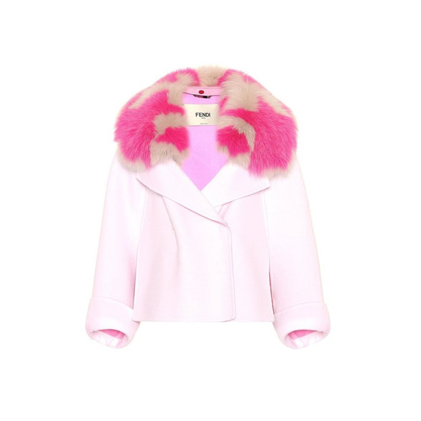 Fur Collar Cashmere Cape Jacket Fur Collar Cashmere Cape Jacket