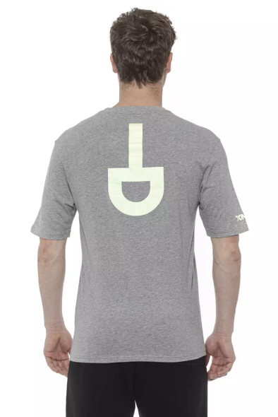 Tond Gray Cotton Men T-Shirt Tond Gray Cotton Men T-Shirt