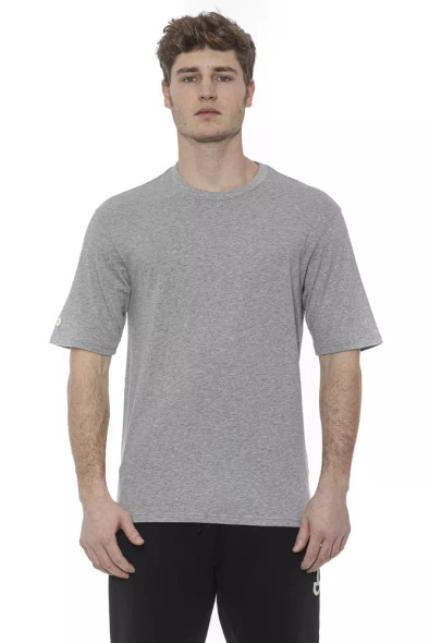 Tond Gray Cotton Men T-Shirt Tond Gray Cotton Men T-Shirt