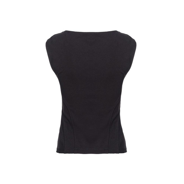 PINKO Black Viscose Tops & T-Shirt PINKO Black Viscose Tops & T-Shirt