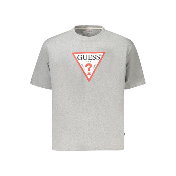 Guess Jeans Gray Organic Cotton Women T-Shirt Guess Jeans Gray Organic Cotton Women T-Shirt
