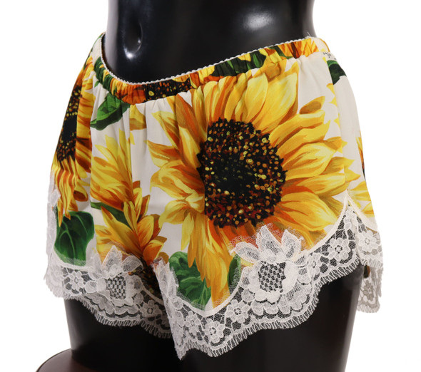 Dolce & Gabbana White Sunflower Lace Lingerie Underwear Dolce & Gabbana White Sunflower Lace Lingerie Underwear