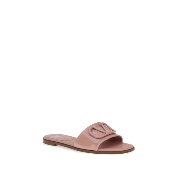 Valentino Garavani Patent leathe VLogo slide Sandals VA7W2S0BD5TMKBKABB Valentino Garavani Patent leathe VLogo slide Sandals VA7W2S0BD5TMKBKABB