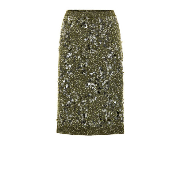 Gucci Green Viscose Skirt Gucci Green Viscose Skirt