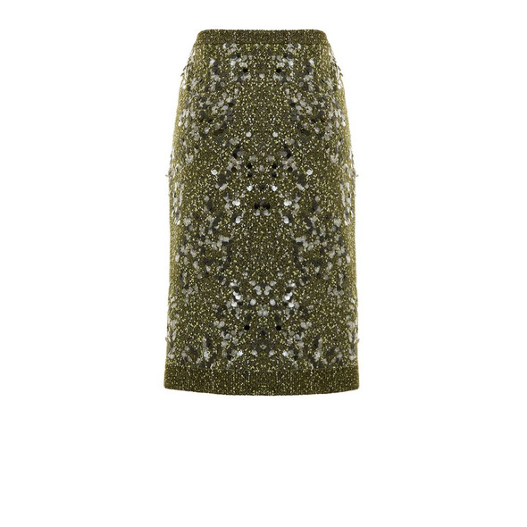 Gucci Green Viscose Skirt Gucci Green Viscose Skirt