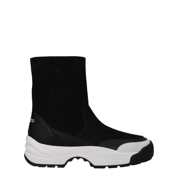 Kenzo Black Leather Ankle Boots Kenzo Black Leather Ankle Boots