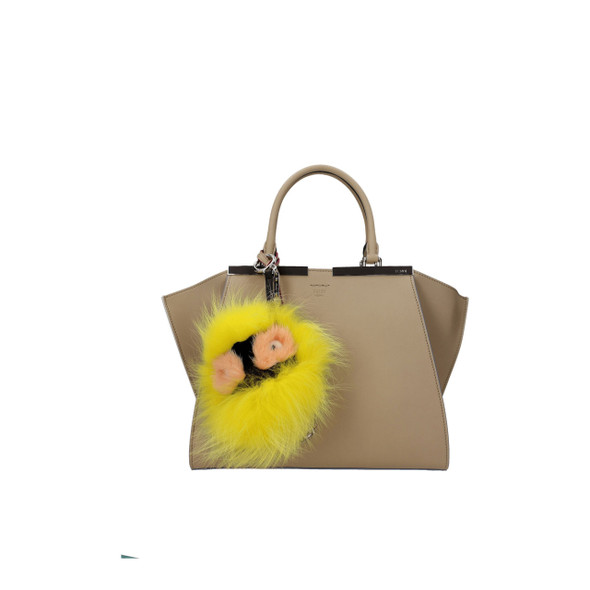 Fendi Yellow Fur Keychains Fendi Yellow Fur Keychains