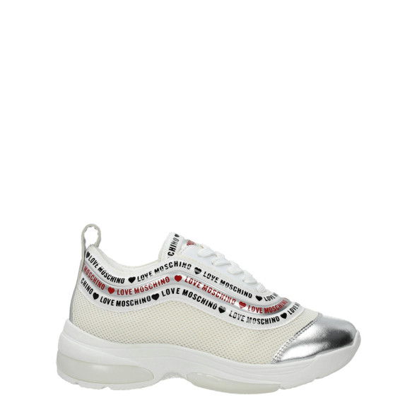 Love Moschino Beige Fabric Low Tops Love Moschino Beige Fabric Low Tops