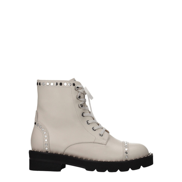 Stuart Weitzman Beige Leather Ankle Boots Stuart Weitzman Beige Leather Ankle Boots