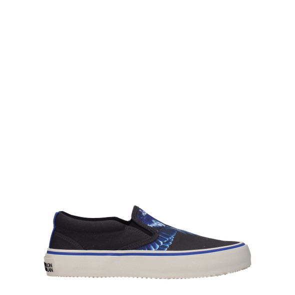 Black Fabric Slip-On Loafers Black Fabric Slip-On Loafers
