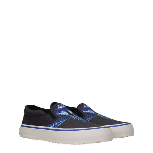 Black Fabric Slip-On Loafers Black Fabric Slip-On Loafers
