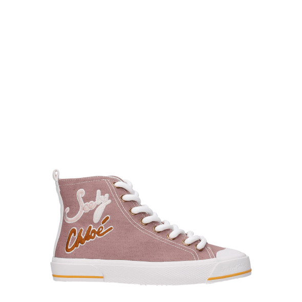 See By Chloé Pink Fabric High Tops See By Chloé Pink Fabric High Tops