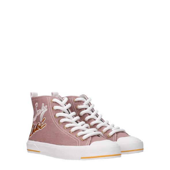 See By Chloé Pink Fabric High Tops See By Chloé Pink Fabric High Tops