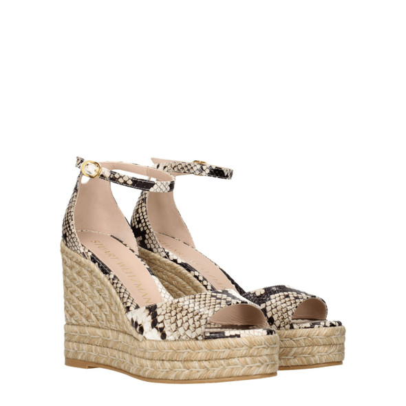 Stuart Weitzman Beige Leather Wedges Sandals Stuart Weitzman Beige Leather Wedges Sandals