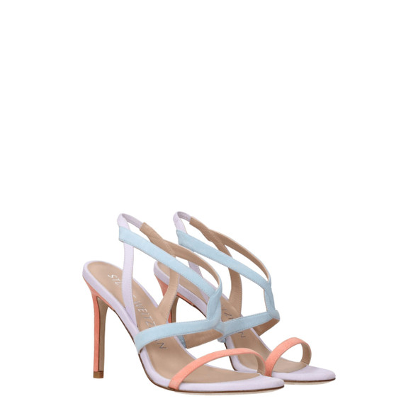 Multicolor Leather Stiletto Heels Sandals Multicolor Leather Stiletto Heels Sandals