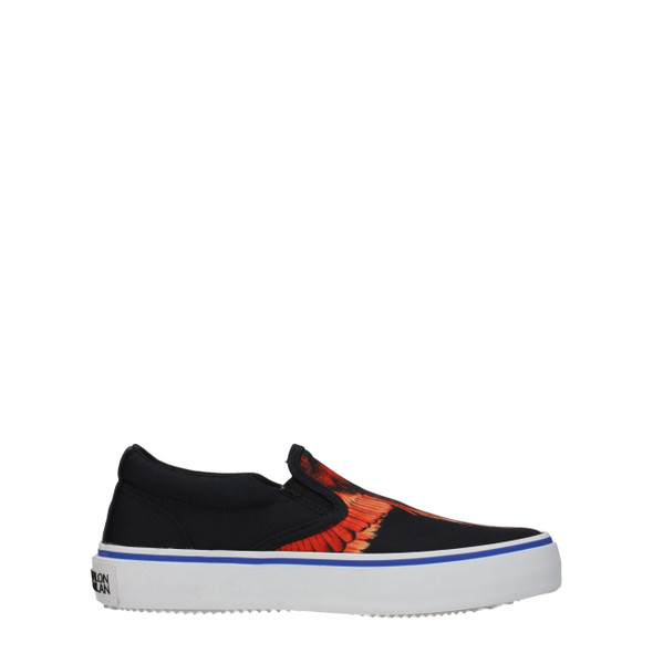Marcelo Burlon Black Fabric Slip-On Loafers MA8547228123401BT Marcelo Burlon Black Fabric Slip-On Loafers MA8547228123401BT